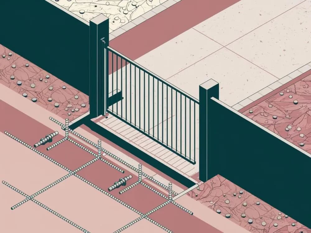 Jaki fundament pod bramę przesuwną, aby uniknąć problemów z trwałością?